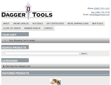 Tablet Screenshot of daggertools.com